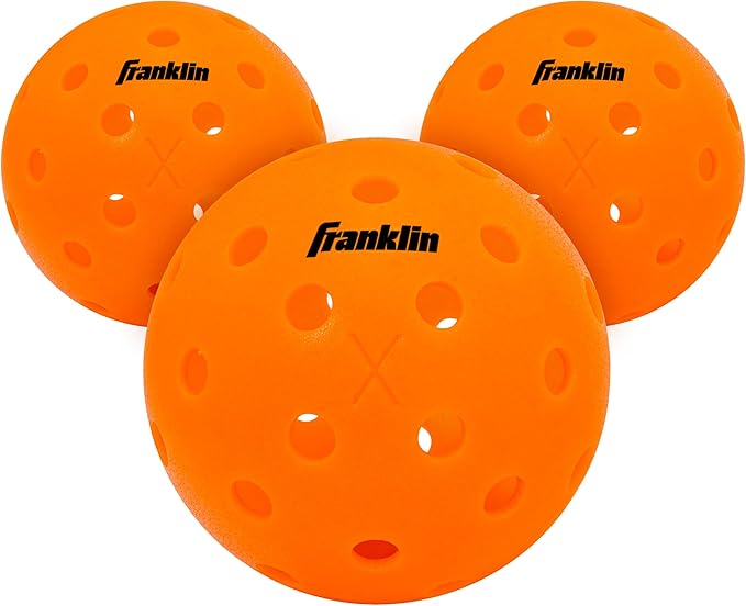 Franklin Sports X-40 Outdoor Pickleballs - Official Ball of USA Pickleball, APP Tour + US Open - Regulation Size