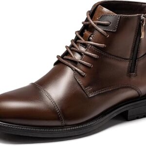 Holy dove Men's Lightweight Dress Boots Zip Ankle Chukka Casual Boot