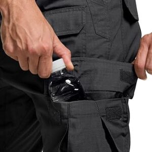 CQR Men's Tactical Pants, Water Resistant Ripstop Cargo Pants, Lightweight EDC Work Hiking Pants, Outdoor Apparel