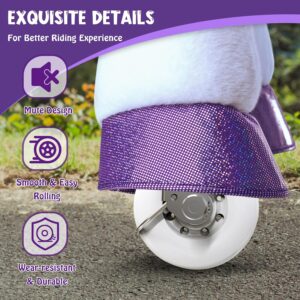 PonyCycle Ride on Unicorn for Kids 4-7 with Brake, Unicorn Gifts for Girls (35.4" Height/Size 4) Plush Interactive Riding Rocking Riding Horse Ride on...