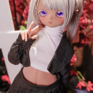 Mozu Seven 85cm Seamless Silicone Figure – 1/2 Scale Anime-Style Collectible Figure by MozuDollNA for Cosplay, Photography & Display (Wig) (MTPE – Standard)