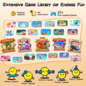 KINHANK MotionX - Motion Sensing Game Console for Kids&Families with 40 Games + Ongoing Updates – No Subscription Required, Plug&Play, Compatible with TV/PC, Perfect for Game Nights, Parties & Gifts