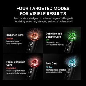 medicube Booster Pro | 6-in-1 Real Glass Glow Beauty Massager | for Clear, Radiant, Firmer-Looking Skin | Korean Skin Care | Black