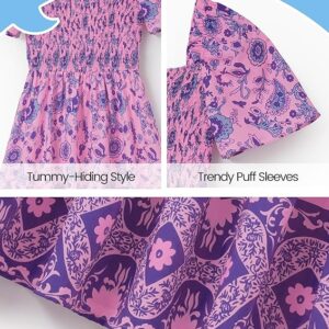 PATPAT Family Matching Outfits Mommy and Me Dresses Ditsy Floral Beach Vacation Photo Dresses and T-Shirts Matching Sets