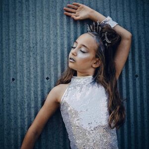 LOLANTA Girls Sequins Dance Clothes Dress 4-12 Yrs Sparkle Hip Hop Jazz Dance Outfit, Sleeveless Top and Shorts