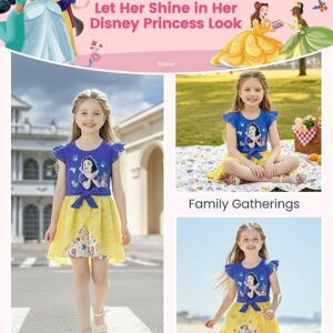 Disney Princess Frozen Elsa Minnie Mouse Stitch Toddler Girl Romper With Skirt Overlay Summer Jumpsuit with Bow 2-6 Years