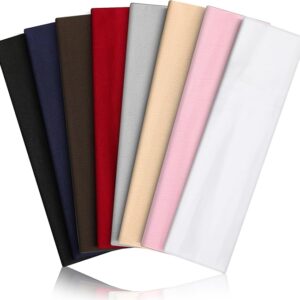 8PCS Summer-Exclusive Non Slip Sports Elastic Soft Running Fashion Headbands Absorb Sweat for Women & Men Working Out, Travel