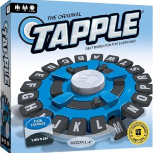 USAOPOLY The Original TAPPLE, The Fast-Paced Family Board Game,Choose a Category & Race Against The Timer to be The Last Player,Learning Word Game for Ages 8 & Up, 2-8 Players, 15-20 Minute Play Time