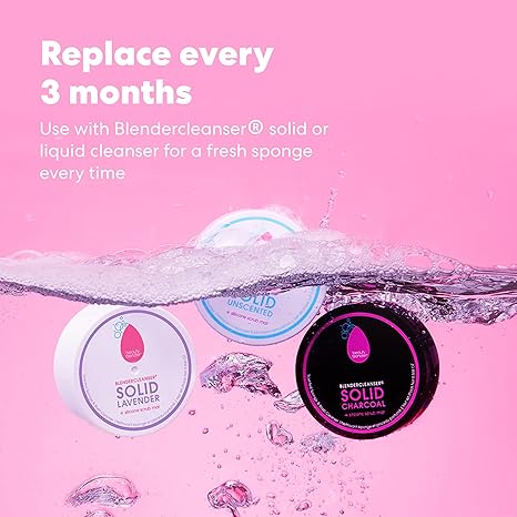 Beautyblender® | Original Pink Beauty Blender Makeup Sponge, Super-Soft Foam Easily Blends Foundations, Powders & Creams, Made in USA, Reusable, Washable, Streak Free Application, Vegan, Cruelty Free - Image 3