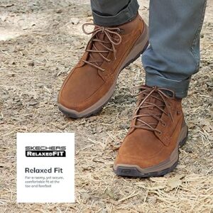 Skechers Men's USA Respected - Boswell Mid Top Leather Moc Toe Lace Up