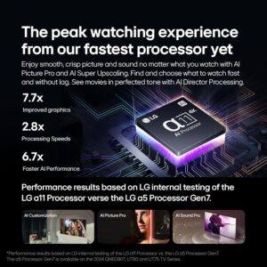 LG 77-Inch Class OLED evo G4 Series Smart TV 4K Processor Flat Screen with Alexa Built-in (OLED77G4WUA, 2024), 9.1.5 ch. Sound Bar with Wireless Dolby Atmos...