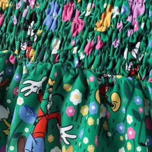 Disney Princess Frozen Elsa Minnie Stitch Toddler Girl Dress Bow Tie Straps Smocked Summer Outfit Birthday Party Clothes 2-9Y