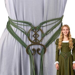 Viking Costume Women Belt with Troll Cross - Medieval Renaissance Accessory for Viking, Ren Faire Halloween Cosplay