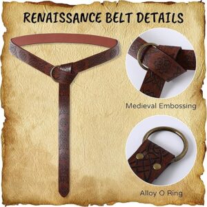 Renaissance Accessories Medieval Belt Pirate Faux Leather Belt Pouch Potion Bottles Ren Faire Accessories