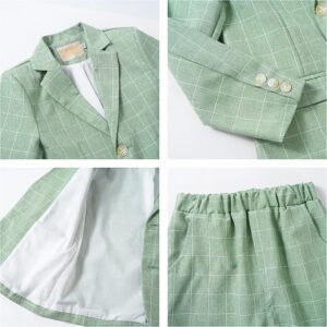 LOLANTA Boys Suit Wedding Ring Bearer Outfit Kids Suit Set, Blazer Pants Bow Tie Dress Clothes Formal Wear