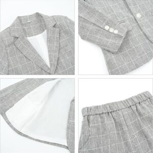 LOLANTA Boys Suit Wedding Ring Bearer Outfit Kids Suit Set, Blazer Pants Bow Tie Dress Clothes Formal Wear