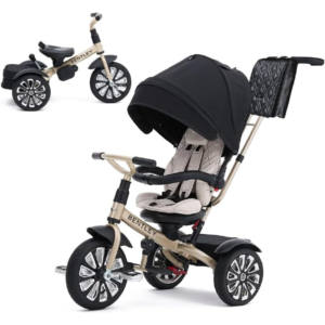 Bentley Trike - All Terrain Toddler Bike 6-in-1, Mulliner Gold Limited Edition, Officially Licensed and Designed by Bentley Motors UK; Baby to Big Kid Tricycle (6m-5y+)