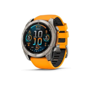 Garmin fēnix® 8 – 51 mm, AMOLED, Sapphire, Premium Multisport GPS Smartwatch, Long-Lasting Battery Life, Dive-Rated, Built-in LED Flashlight, Titanium with Spark Orange/Graphite Band