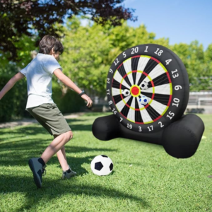Yujia Inflatable Soccer Board Game for Kids and Adults, 10FT Inflatable Football Target Kick Board, Outdoor Inflatable Games with Air Blower & 8 Soccers, Perfect for Family Fun & Carnival Games