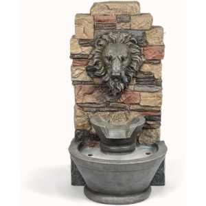 Outdoor Water Fountains Yard Art Decor Home Resin Fountain Courtyard Art Outdoor Lion Water Fountain Yard Art Decor for Garden Patio Deck Porch