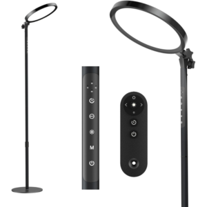 RICIAL Light Therapy Lamp,12000 Lux UV-Free Sun Lamp Full Spectrum Sunlight Lamp with 12" Panel/71 High/4 Color Temperature/5 Brightness/Remote Control,...