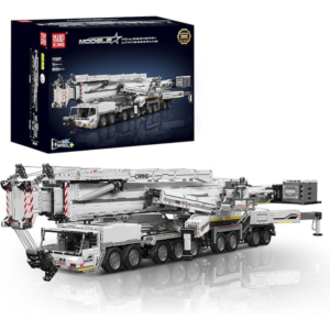 Mould King 17007 Technology Crane Building Set, 8506 Pieces Heavy Crane Truck Building Kits for Kid/Adult, APP Programmable Construction Vehicle Block Set, White