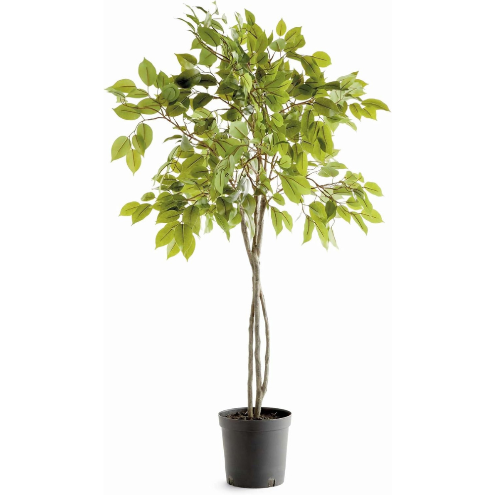 Napa Home & Garden Ficus Drop-in Artificial Tree 51" All Seasons Indoor Porch Sunroom Home Living Room Kitchen Bedroom Decor Decoration Green