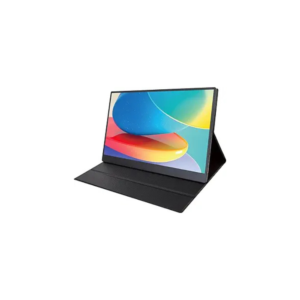 Portable Monitor, 15.6" 1080P FHD IPS Travel Monitor w/Smart Cover & Speakers, HDMI USB C Plug & Play, Second External Monitor for Laptop/PC/Phone/Mac