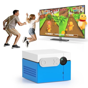 Kinhank MotionX Active Game Console with 40 Video Games for Kids&Family,Plug&Play AI Motion Game Consoles,Dynamic Updates,No Subscription,CPC-Certified,Great for Gaming Nights,Parties,Indoor Play