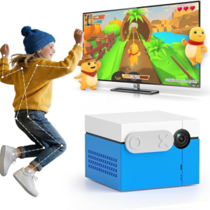 KINHANK MotionX Game Console for Kids & Family,Interactive AI Video System with 40 Games,Multi-Player Active Play Connects to TV Plug&Play for Adults & Children,No Controllers Needed