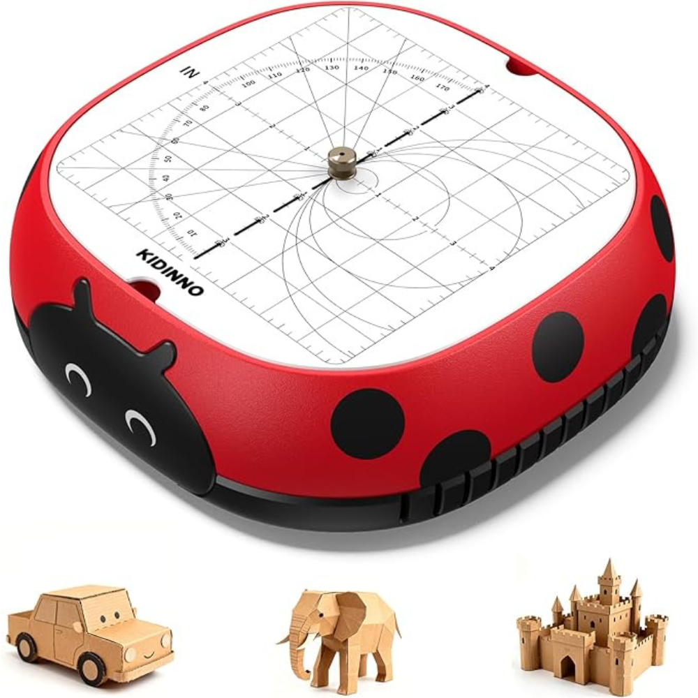 Safe Power Cardboard Cutter for Kids, STEM + STEAM Educational Toy for Boys and Girls Ages 5+, Upcycled Tool for DIY Cardboard Projects, Engineering & Creativity