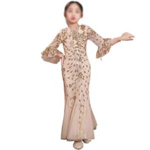 Mermaid Princess Flower Girl Dress Kids Wedding Party Costumes