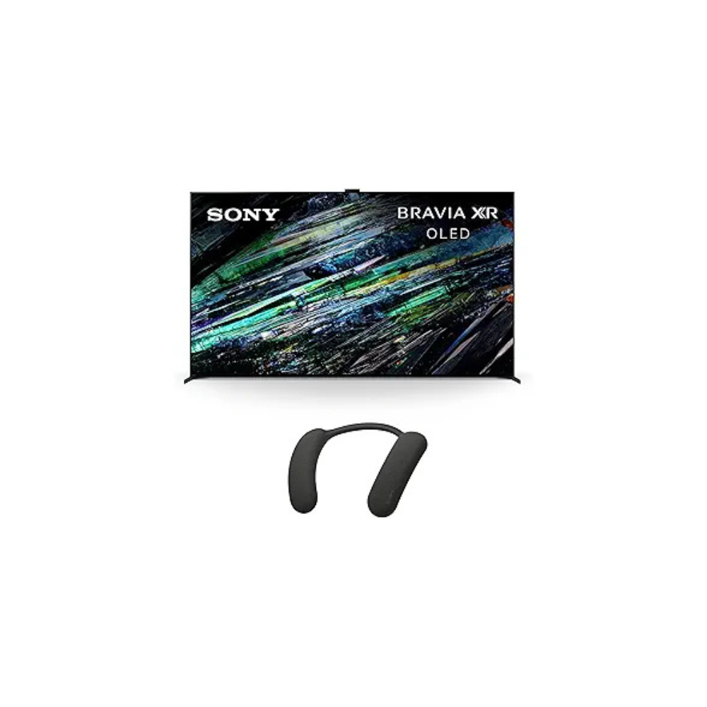 Sony QD-OLED 77 inch BRAVIA XR A95L Series 4K Ultra HD TV: Smart Google TV BRAVIA Theater U Wireless Wearable TV Speaker