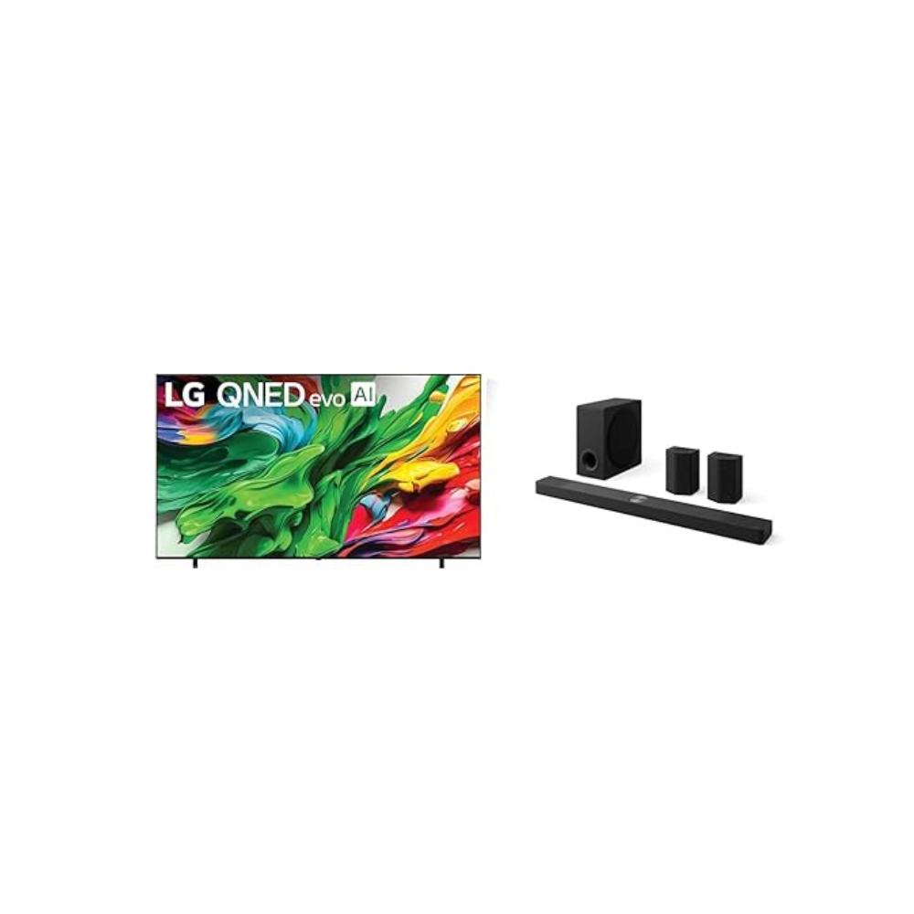 LG 100" QNED85A 4K Smart TV & 9.1.5-Ch. S95TR Soundbar with Dolby Atmos, DTS:X, Wireless Speakers and Subwoofer Home Theater Bundle