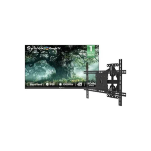 SYLVOX 75 inch Outdoor TV with Wall Mount, Ultra-Narrow Bezel, 4K Smart TV, 1000 nits, IP56 Waterproof, Dual Speakers, All-Weather Metal Chassis for Patio, Deck, Backyard (Frameless Series)