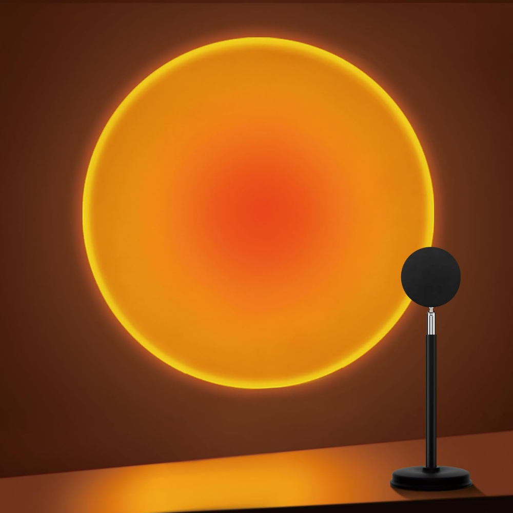 Sunset Lamp Projector,180 Degree Rotation Sun Projection Light Led Night Light Floor Lamp with USB Port,Sunset Lamps for Photography Party Bedroom Decor,Christmas Gifts for Women