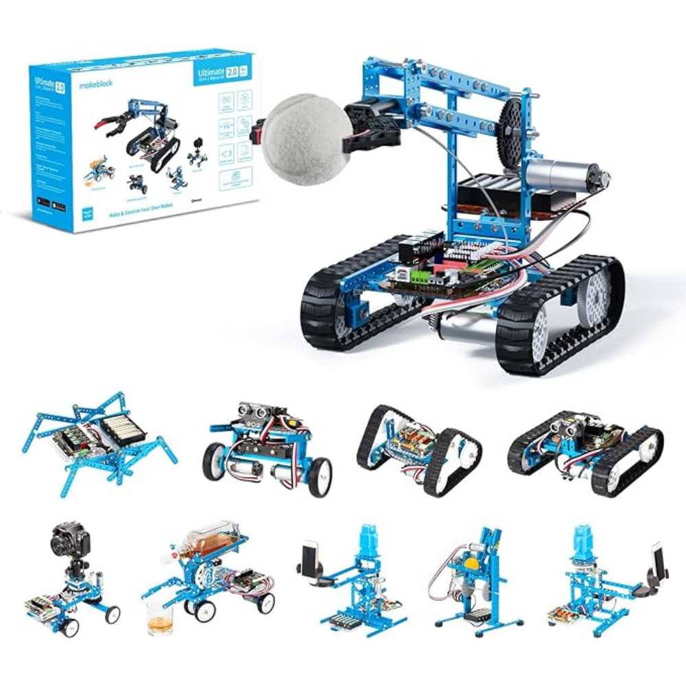 Makeblock mBot Ultimate 10 in 1 Robot Building Toys, Robotics Kit App Remote Control Robot Toys Compatible with Arduino C & Raspberry Pi, STEM Educational DIY Robotics for Kids Ages 12-16