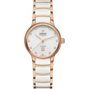 Rado Centrix Automatic Diamonds, White Dial with Diamonds and Date Display, Swiss Automatic Movement