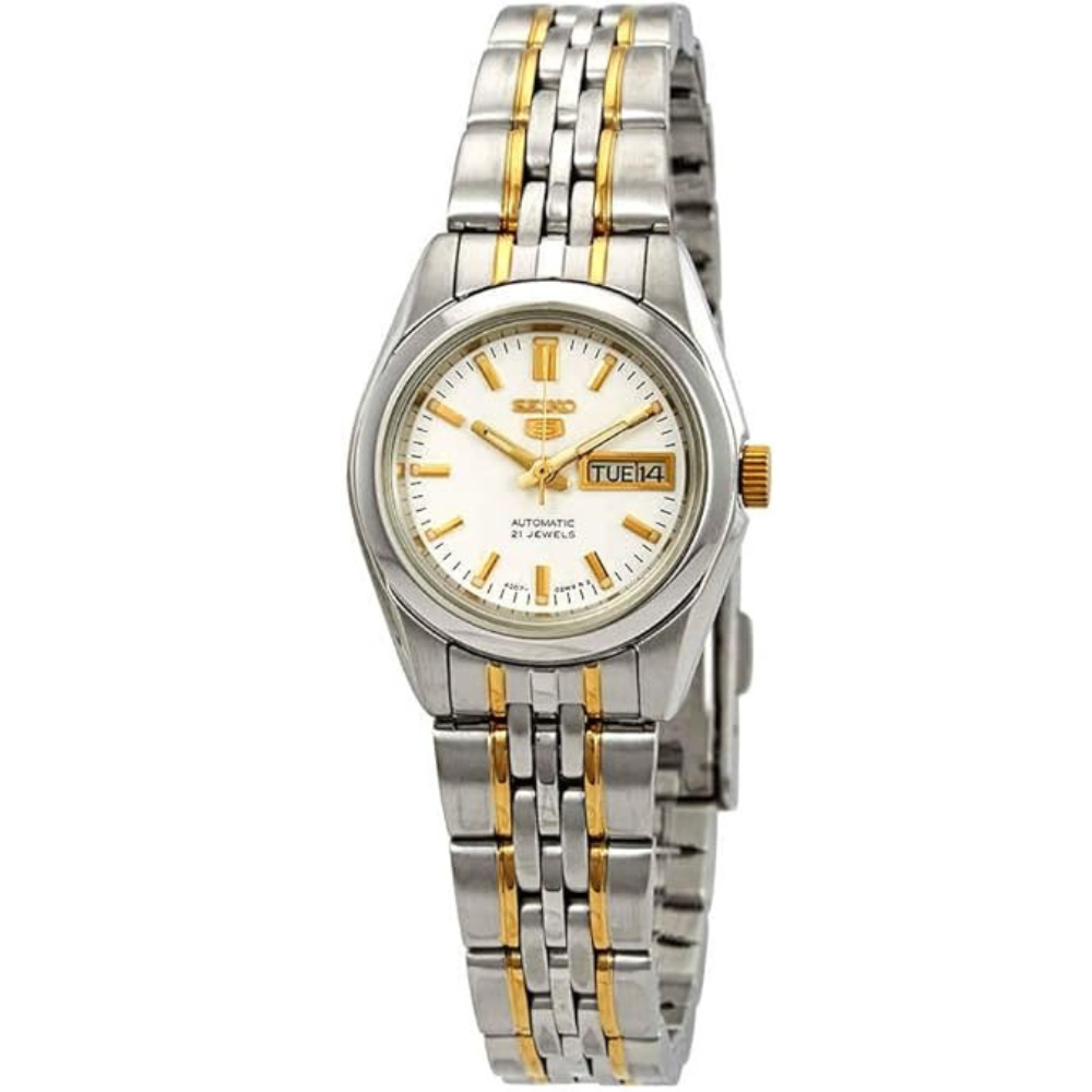 SEIKO Series 5 Automatic White Dial Ladies Watch SYMA35