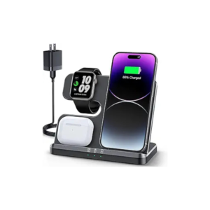JARGOU 3 in 1 Charging Station for Apple Wireless Charger for iPhone 17 16e 16 15 14 13 12 11 X 8 & for iWatch Charger Wireless Charging Station for Multiple Devices for AirPods 2/3/4/Pro/Pro 2/Pro 3