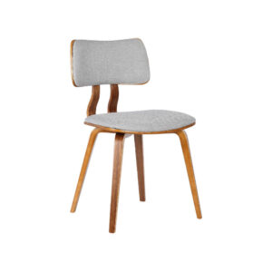 Armen Living Jaguar Dining Chair in Charcoal Fabric